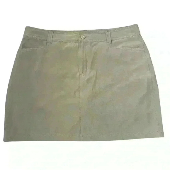 Eddie Bauer Womens Charcoal Grey Athletic Skort - Built In Shorts - Size 14 - Picture 1 of 5